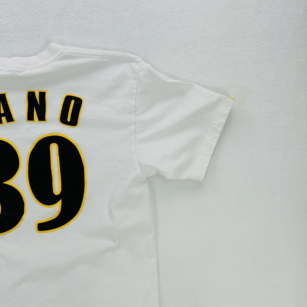 Hanshin Tigers Shirt Mens Medium White Japan NPB Baseball Yano 39 Player Tee - Picture 15 of 16